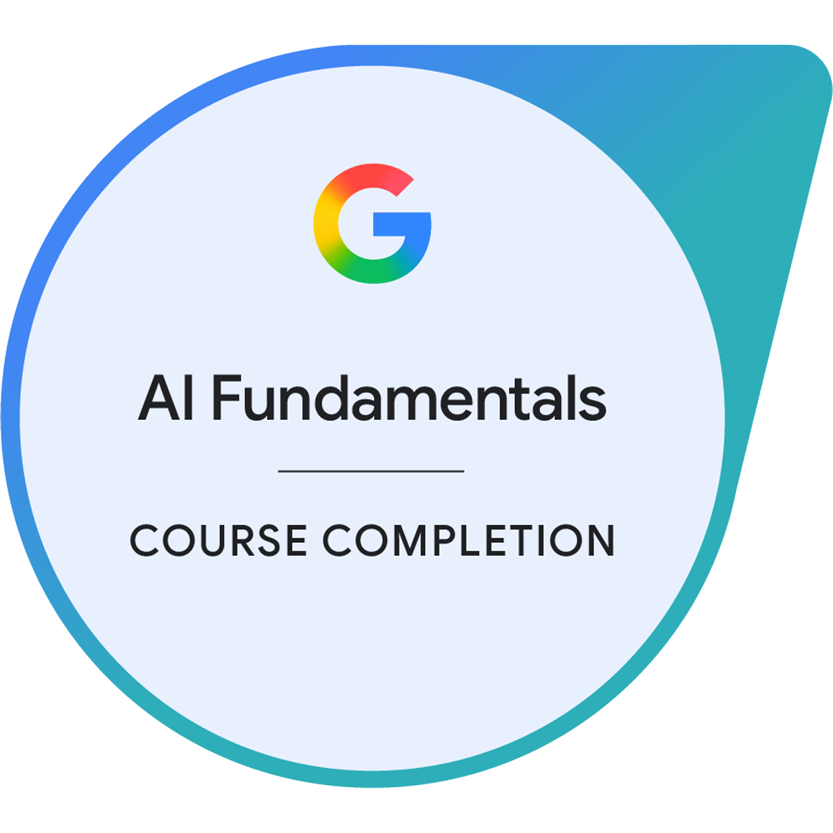 Google AI Fundamentals badge