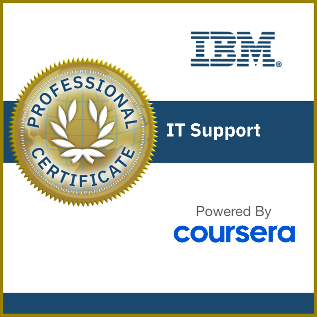 IBM IT Support Professional Certificate badge