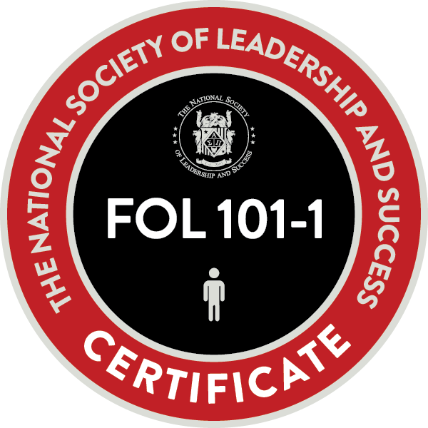 NSLS FOL 101-1 certificate badge