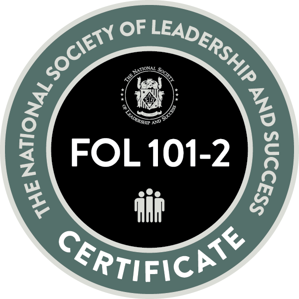 NSLS FOL 101-2 certificate badge